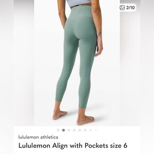 lululemon athletica teal Green Leggings